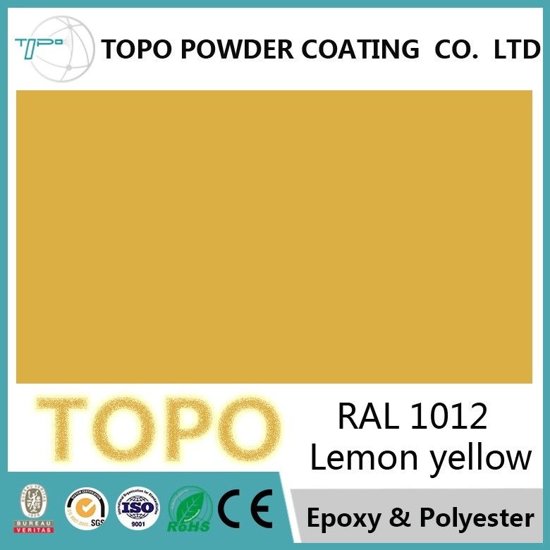 Các loại sơn tĩnh điện tinh chất Polyester TGIC, RAL 1012 Lemon Powder Coat