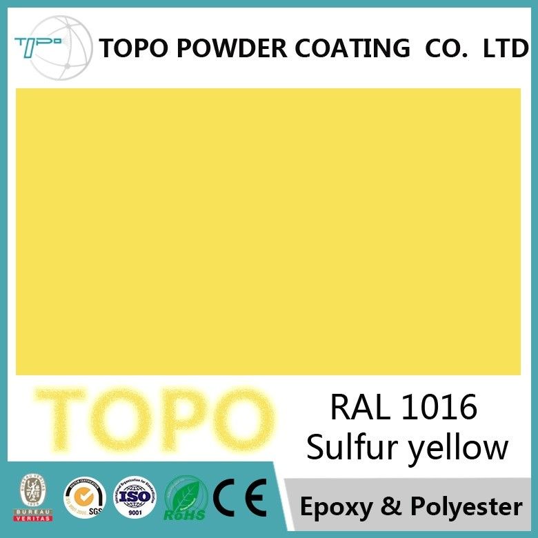 RAL 1016 Sulfur vàng tinh khiết Polyester Powder Coating nổi bật Gloss Retention