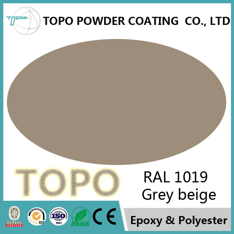 RAL 1019 Grey Beige Epoxy Powder Coating Tuyệt vời Hóa chất Dung sai
