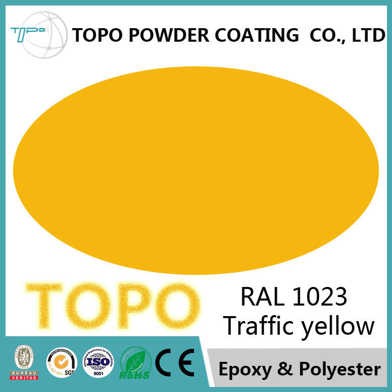 Nội thất tinh khiết Epoxy Resin Powder Coating, RAL1023 lưu lượng truy cập Yellow Powat Coat