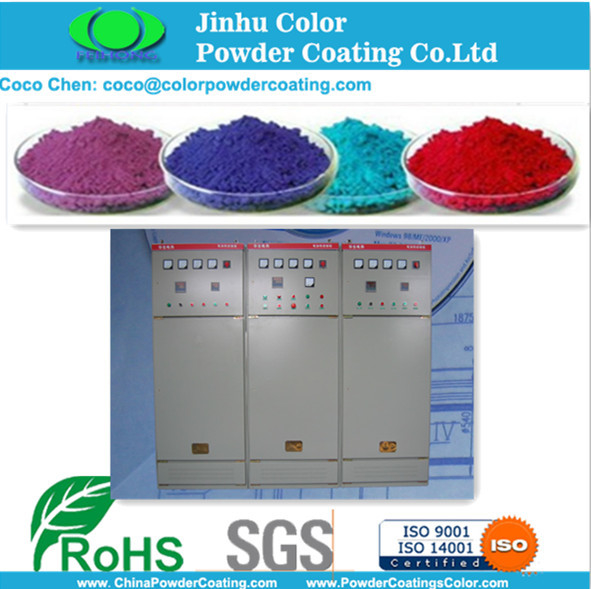 Ral Color Gloss Epoxy Polyester Powder Coating Kết cấu mịn