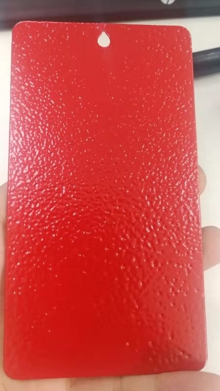 Sơn phủ bột màu đỏ Epoxy Polyester kháng khuẩn Spay để làm giá đỡ sử dụng