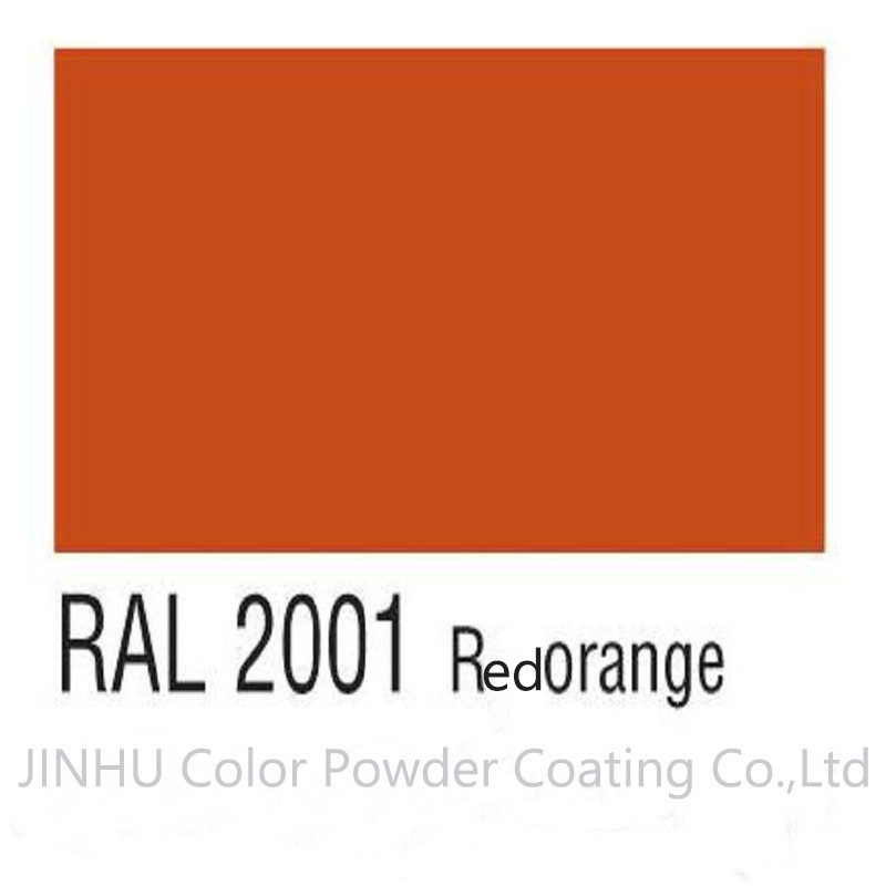 Nhiệt độ cao RAL 2001 Red Orange Polyester sơn tĩnh điện cho các công cụ