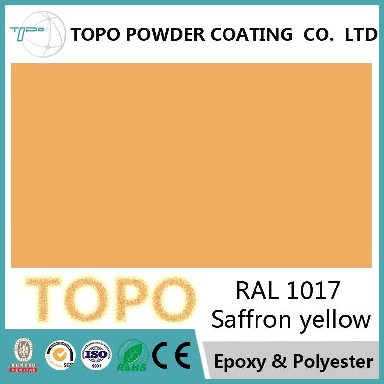 Bột sơn đường ống nhôm, RAL 1017 Saffron Yellow Eco Powder Coating